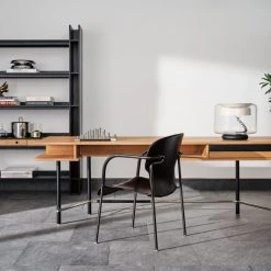 Genova Black Ebonized Oak Bookcase 18 Genova Black Ebonized Oak Bookcase -Cb2 Pop Shop CB2FA22 PR GF 07A hero