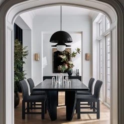 Falls Black Upholstered Dining Chair -Cb2 Pop Shop CB2HOL22 19A V1