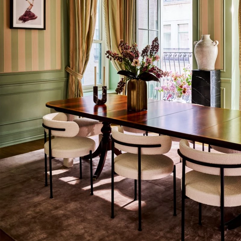 Inesse Boucle Ivory Dining Chair 4 Inesse Boucle Ivory Dining Chair - Image 2