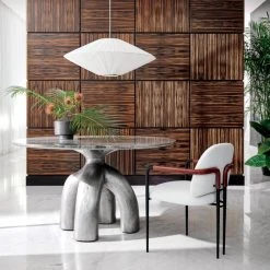 Avont Upholstered Metal Dining Armchair -Cb2 Pop Shop CB2SP22 03A V1