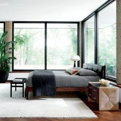 Maraba Black Leather Queen Bed 17 Maraba Black Leather Queen Bed -Cb2 Pop Shop CB2SP22 08A V1