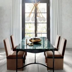 Rhodes Taupe Upholstered Velvet Dining Chair -Cb2 Pop Shop CB2SP22 23A V4 RET