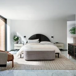 Oberlin 4-Drawer Black Leather And Wood Dresser -Cb2 Pop Shop CB2SP22 41A 1