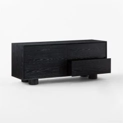 Cantar 4-Drawer Cerused Black Oak Dresser 13 Cantar 4-Drawer Cerused Black Oak Dresser -Cb2 Pop Shop CantarCrsdOakLowDresser3QAVSSS23