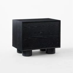 Cantar Cerused Black Oak Nightstand -Cb2 Pop Shop CantarCrsdOakNightstand3QSSS23