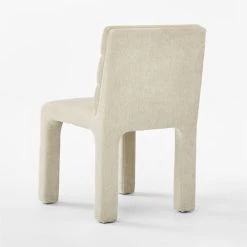Castell Cream Channel Tufted Dining Chair -Cb2 Pop Shop CastellTftdDiningChrSsm3QBSSF22