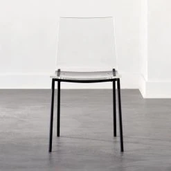 Chiaro Clear Chair Black