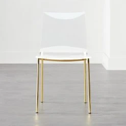 Chiaro Clear Chair Gold