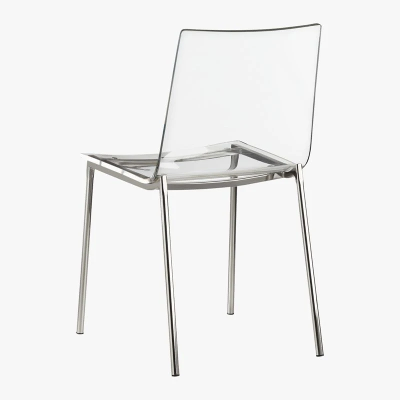 Chiaro Clear Chair Nickel Set Of 4 9 Chiaro Clear Chair Nickel Set Of 4 - Image 8