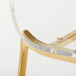 Chiaro Clear Chair Gold -Cb2 Pop Shop ChiaroClrCntrStl24inGoldAVSSS21