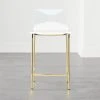 Chiaro Clear Counter Stool Gold Set Of 2