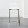 Chiaro Clear Counter Stool Nickel