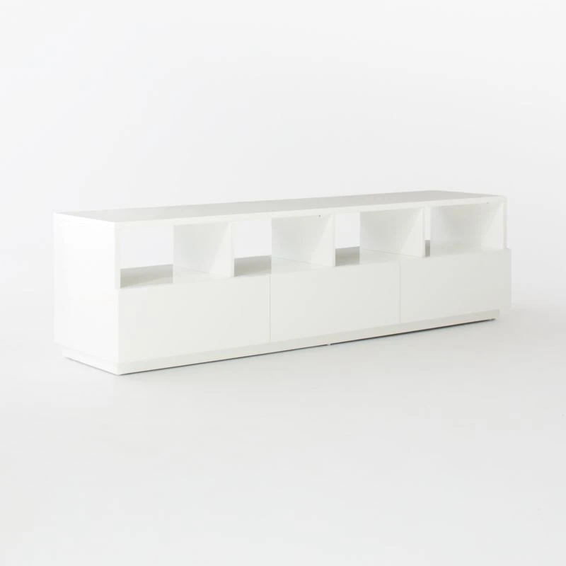 Chill High-Gloss White Media Console 80'' 7 Chill High-Gloss White Media Console 80'' - Image 5