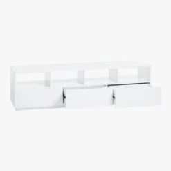 Chill High-Gloss White Media Console 80'' 15 Chill High-Gloss White Media Console 80'' -Cb2 Pop Shop ChillMediaConsoleLgAV2F17