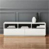 Chill High-Gloss White Media Console 60''