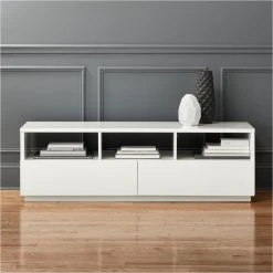 Chill High-Gloss White Media Console 60''