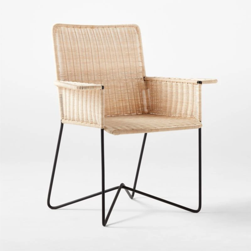 Silla En Mimbre Wicker Dining Armchair 7 Silla En Mimbre Wicker Dining Armchair - Image 5