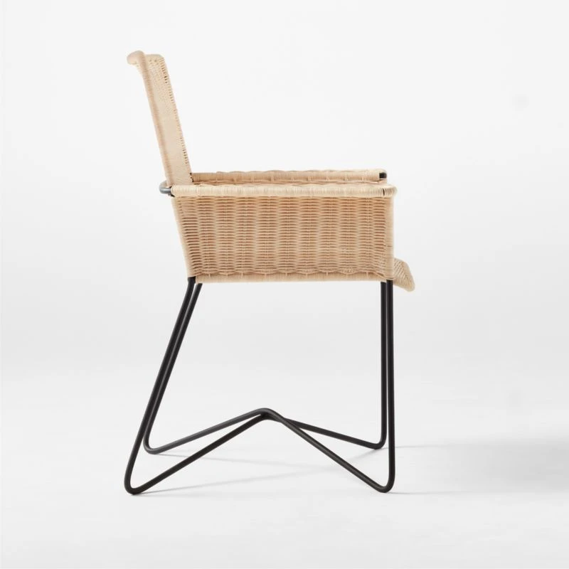 Silla En Mimbre Wicker Dining Armchair 8 Silla En Mimbre Wicker Dining Armchair - Image 6