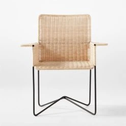 Silla En Mimbre Wicker Dining Armchair 13 Silla En Mimbre Wicker Dining Armchair -Cb2 Pop Shop ClaraPorsetSillaEnMimbreSOSSF21