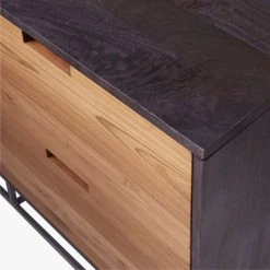 Congo Wood Media Console 65'' -Cb2 Pop Shop CongoMediaCredenzaLargeAVS17