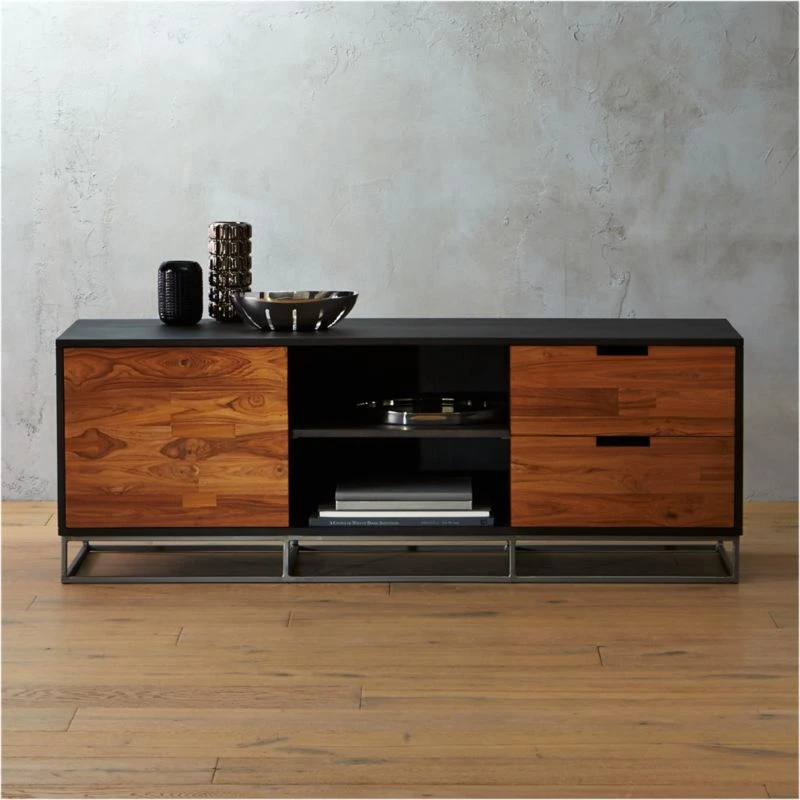 Congo Wood Media Console 56'' 3 Congo Wood Media Console 56''