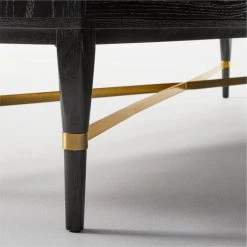 Connoisseur 8-Drawer Black Oak Wood Dresser Model 1006 -Cb2 Pop Shop ConnoisseurWideDresserAV2SSS21