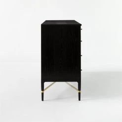 Connoisseur 8-Drawer Black Oak Wood Dresser Model 1006 -Cb2 Pop Shop ConnoisseurWideDresserSDSSS21