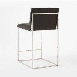 Coop Black Leather Counter Stool Set Of 2 -Cb2 Pop Shop CoopBkLthrCounterStool3QBSSF22