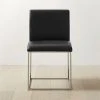 Coop Black Leather Dining Chair -Cb2 Pop Shop CoopBkLthrDiningChairSHF22