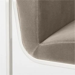 Coop Metal And Mushroom Velvet Counter Stool -Cb2 Pop Shop CoopMshrmVlvtCntrStoolAVSSF22