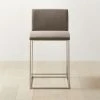 Coop Metal And Mushroom Velvet Counter Stool 1 Coop Metal And Mushroom Velvet Counter Stool -Cb2 Pop Shop CoopMshrmVlvtCntrStoolSHF22
