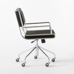 Court Black Vegan Leather Office Chair 13 Court Black Vegan Leather Office Chair -Cb2 Pop Shop CourtBlackOfficeChairSDSSS22