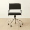 Court Black Vegan Leather Office Chair 2 Court Black Vegan Leather Office Chair -Cb2 Pop Shop CourtBlackOfficeChairSHS22