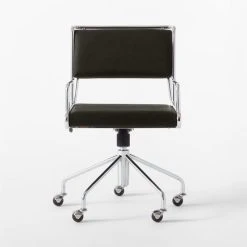 Court Black Vegan Leather Office Chair 11 Court Black Vegan Leather Office Chair -Cb2 Pop Shop CourtBlackOfficeChairSOSSS22