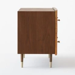 Crimped 4-Drawer Gold Leaf Dresser -Cb2 Pop Shop CrimpedGldLeafLowDresserSDF20