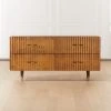 Crimped 4-Drawer Gold Leaf Dresser -Cb2 Pop Shop CrimpedGldLeafLowDresserSHF20 1x1