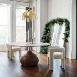 Stature Ivory Dining Armchair -Cb2 Pop Shop CruzTravertineDiningTableNV20 1x1