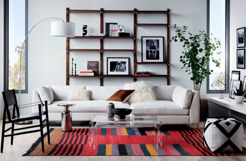 Walnut Modular Triple Shelf 88" 9 Walnut Modular Triple Shelf 88" - Image 7