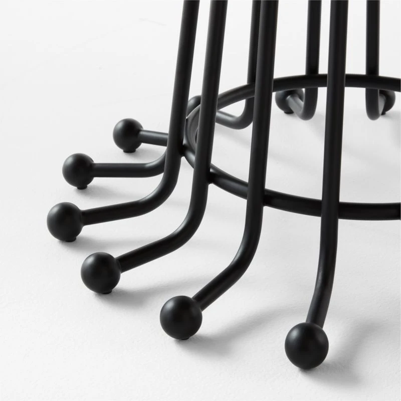 Divo Round White Mable Dining Table 6 Divo Round White Mable Dining Table - Image 4