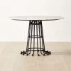 Divo Round White Mable Dining Table -Cb2 Pop Shop DivoMarbleTableSHS23
