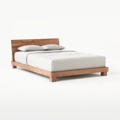 Dondra Teak Wood Queen Bed -Cb2 Pop Shop DondraQueenBed3QSSS21