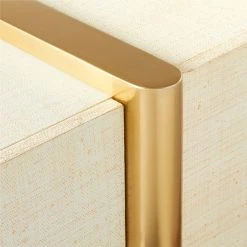 Dorset Lacquered White Linen Credenza -Cb2 Pop Shop DorsetLinenCredenzaAVSSS21