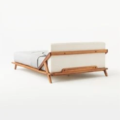 Drommen Acacia Wood Platform Queen Bed -Cb2 Pop Shop DrommenQueenBed3QBSSS21