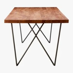 Dylan 36"x80" Medium Acacia Dining Table -Cb2 Pop Shop DylanDineTbl80X36inSDF18