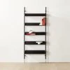 Effie Black Oak Wall Mount Bookshelf -Cb2 Pop Shop EffieEbonizedOakBookcaseAVSHF22
