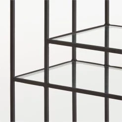 Euclidean Black Metal Etagere 13 Euclidean Black Metal Etagere -Cb2 Pop Shop EuclideanBlackEtagereAVSSS21