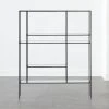 Euclidean Black Metal Etagere 1 Euclidean Black Metal Etagere -Cb2 Pop Shop EuclideanBlackEtagereSHS21 1x1