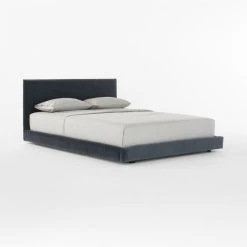 Façade Shadow Velvet Queen Bed -Cb2 Pop Shop FacadeShdwVelvetQBed3QSSF22
