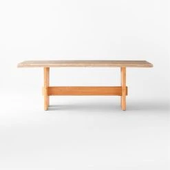 Falls Travertine Dining Table 14 Falls Travertine Dining Table -Cb2 Pop Shop FallsTrvrtnDiningTableSOSSS22