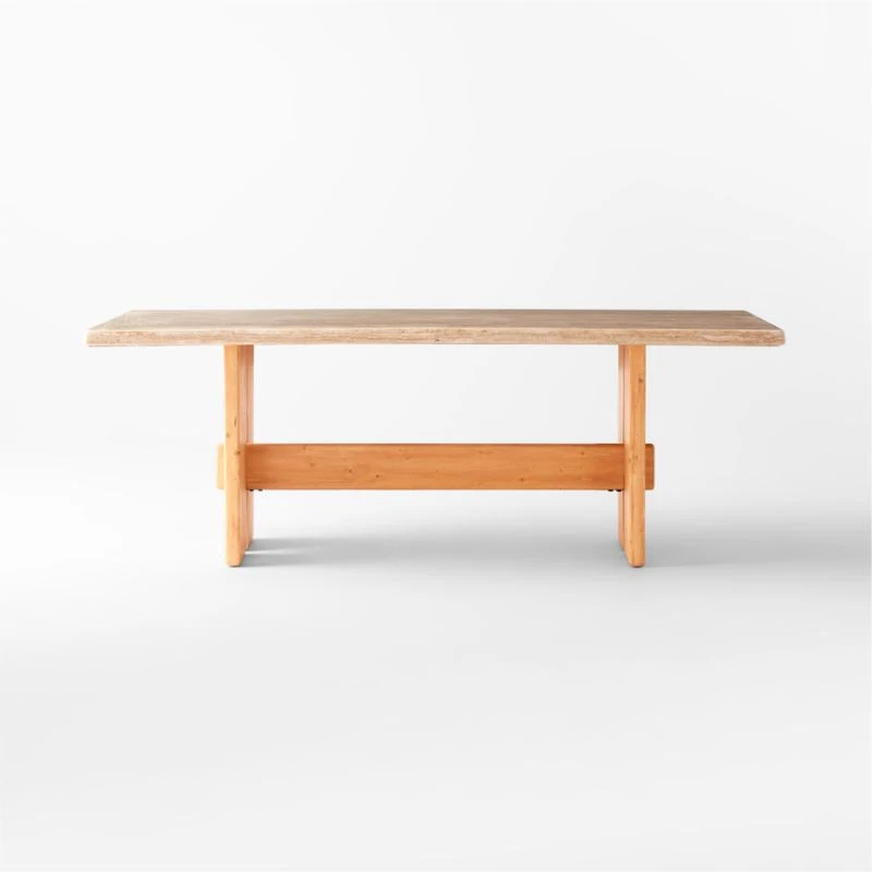 Falls Travertine Dining Table 6 Falls Travertine Dining Table - Image 4